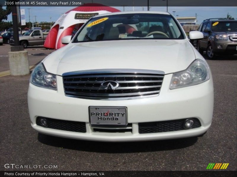 Ivory Pearl / Stone 2006 Infiniti M 45 Sedan