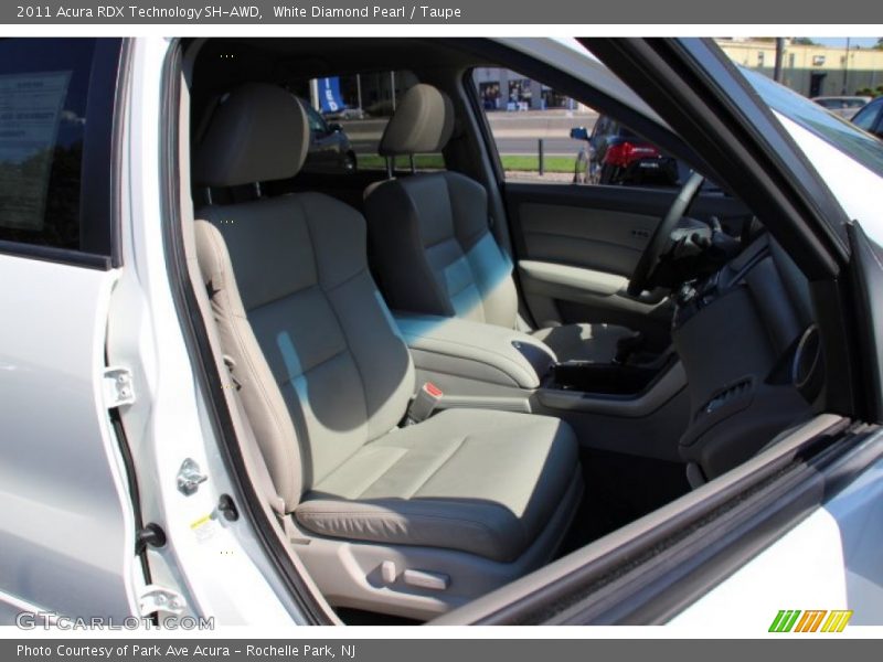 White Diamond Pearl / Taupe 2011 Acura RDX Technology SH-AWD