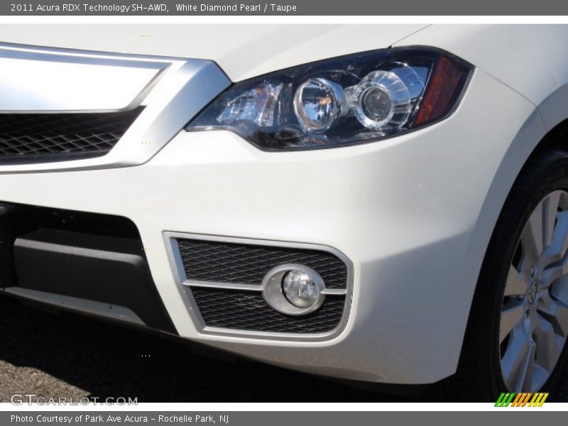 White Diamond Pearl / Taupe 2011 Acura RDX Technology SH-AWD