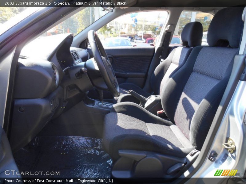 Platinum Silver Metallic / Black 2003 Subaru Impreza 2.5 RS Sedan