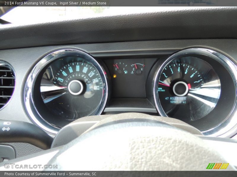 Ingot Silver / Medium Stone 2014 Ford Mustang V6 Coupe