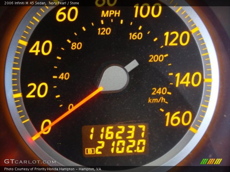 Ivory Pearl / Stone 2006 Infiniti M 45 Sedan