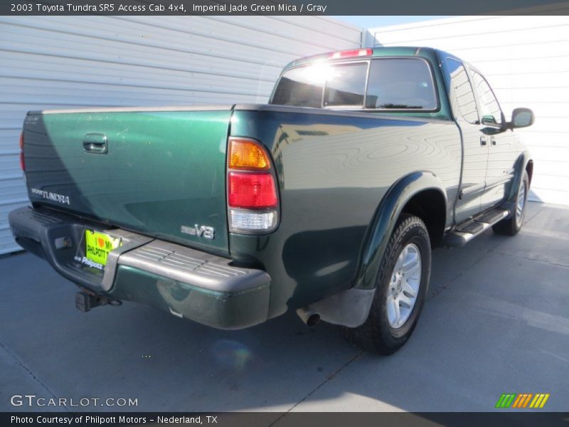 Imperial Jade Green Mica / Gray 2003 Toyota Tundra SR5 Access Cab 4x4