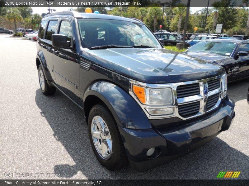 Modern Blue Pearl / Dark Khaki/Medium Khaki 2008 Dodge Nitro SLT 4x4