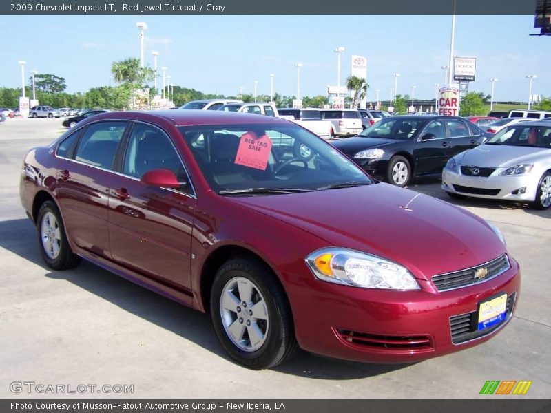 Red Jewel Tintcoat / Gray 2009 Chevrolet Impala LT