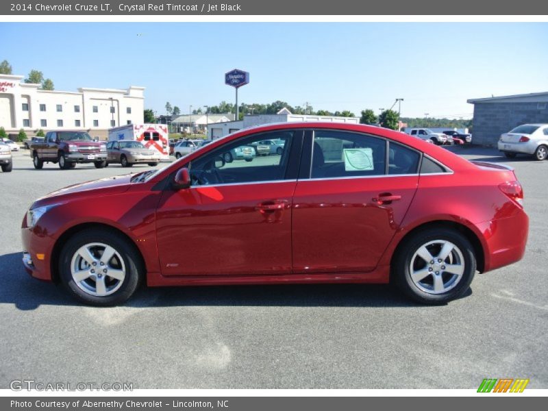 Crystal Red Tintcoat / Jet Black 2014 Chevrolet Cruze LT