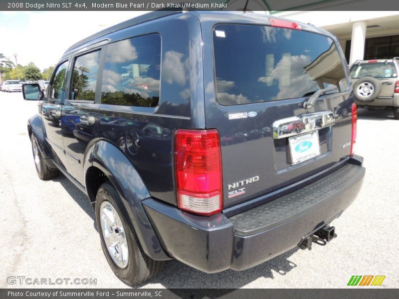 Modern Blue Pearl / Dark Khaki/Medium Khaki 2008 Dodge Nitro SLT 4x4