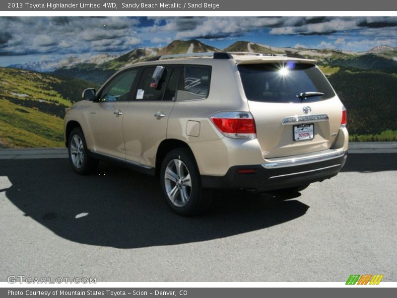 Sandy Beach Metallic / Sand Beige 2013 Toyota Highlander Limited 4WD