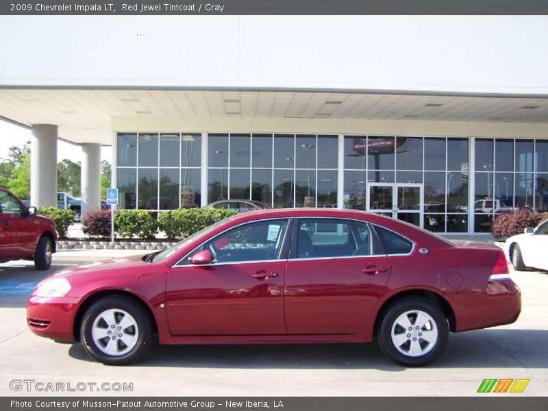 Red Jewel Tintcoat / Gray 2009 Chevrolet Impala LT