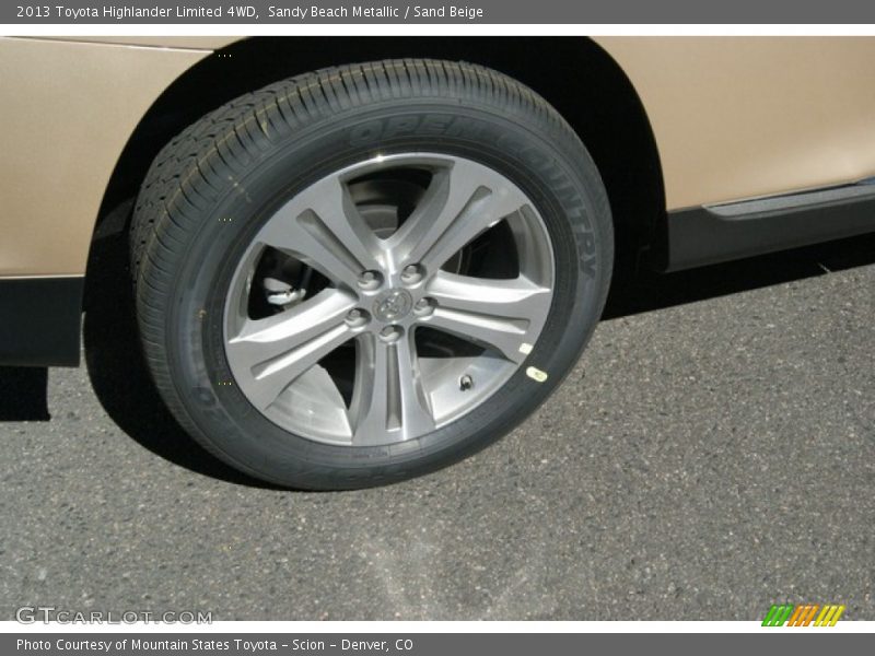 Sandy Beach Metallic / Sand Beige 2013 Toyota Highlander Limited 4WD
