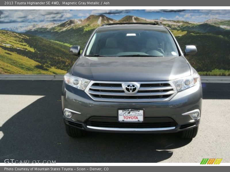 Magnetic Gray Metallic / Ash 2013 Toyota Highlander SE 4WD