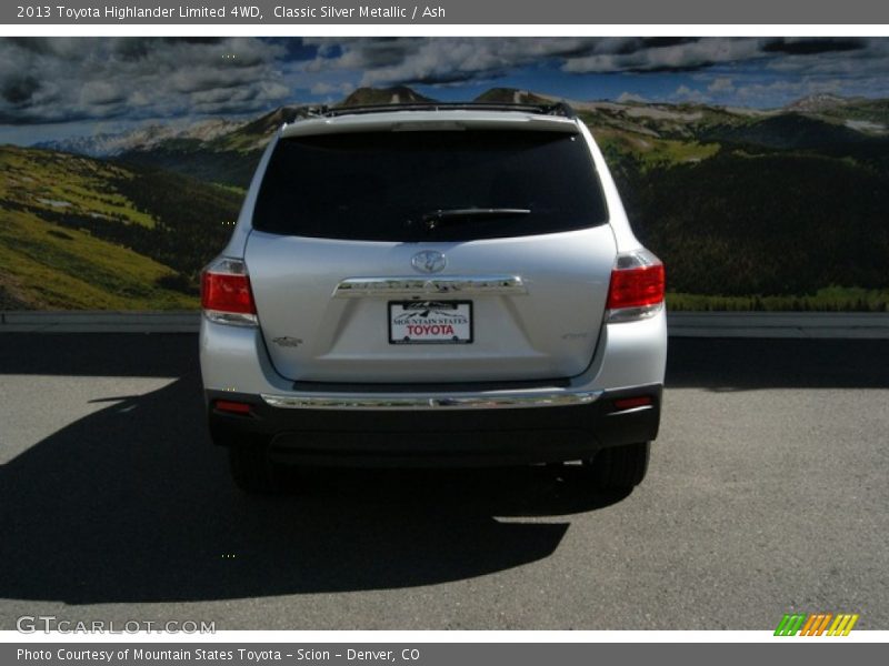 Classic Silver Metallic / Ash 2013 Toyota Highlander Limited 4WD