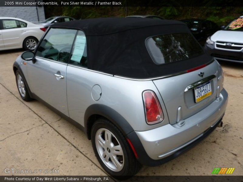 Pure Silver Metallic / Panther Black 2005 Mini Cooper Convertible