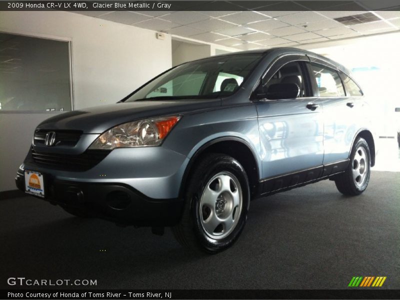 Glacier Blue Metallic / Gray 2009 Honda CR-V LX 4WD