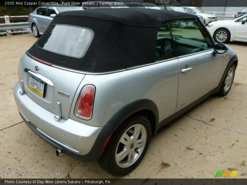 Pure Silver Metallic / Panther Black 2005 Mini Cooper Convertible