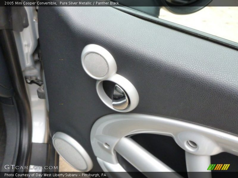 Pure Silver Metallic / Panther Black 2005 Mini Cooper Convertible
