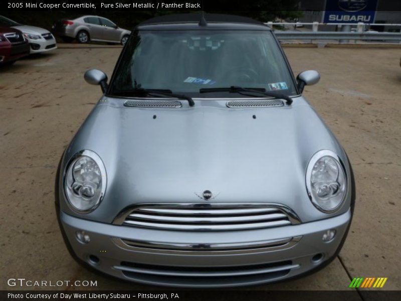 Pure Silver Metallic / Panther Black 2005 Mini Cooper Convertible