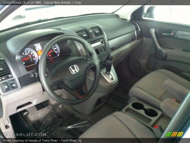 Glacier Blue Metallic / Gray 2009 Honda CR-V LX 4WD
