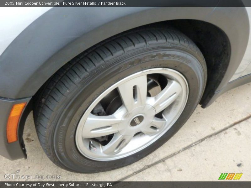 Pure Silver Metallic / Panther Black 2005 Mini Cooper Convertible