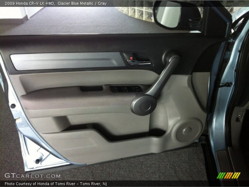 Glacier Blue Metallic / Gray 2009 Honda CR-V LX 4WD