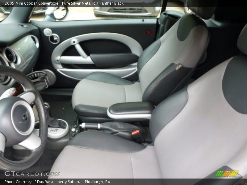 Pure Silver Metallic / Panther Black 2005 Mini Cooper Convertible
