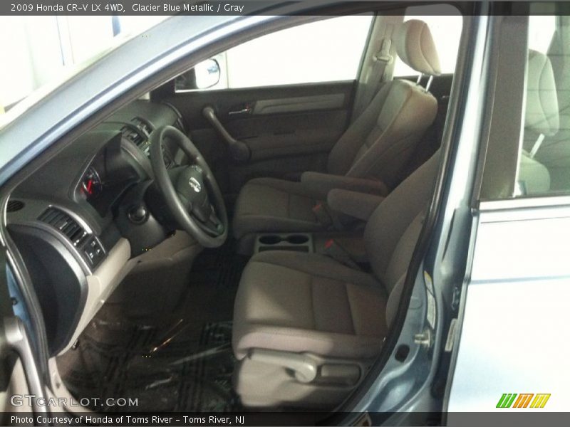 Glacier Blue Metallic / Gray 2009 Honda CR-V LX 4WD