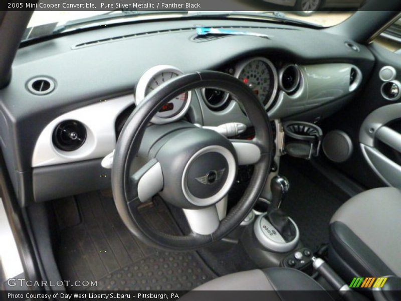 Pure Silver Metallic / Panther Black 2005 Mini Cooper Convertible