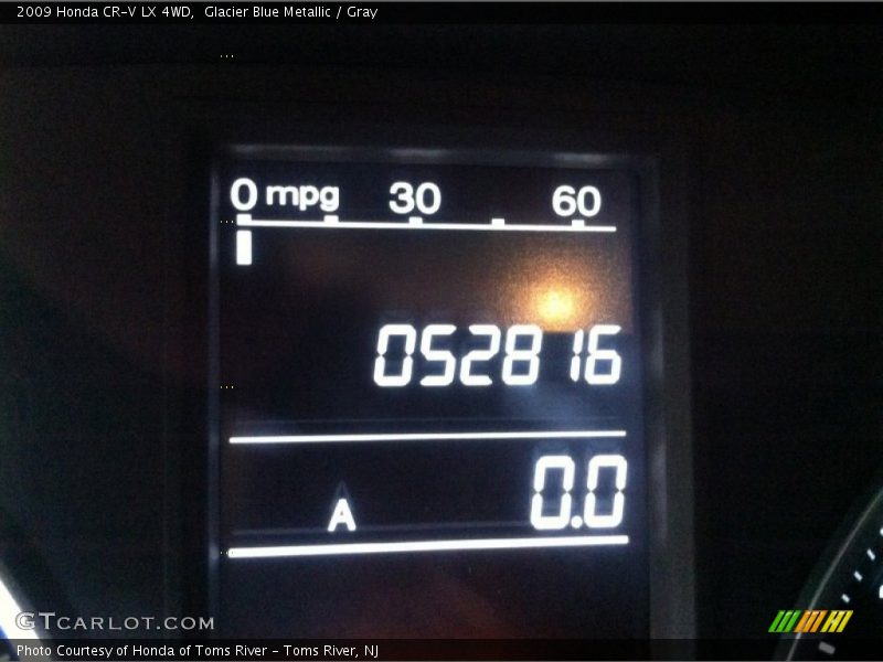 Glacier Blue Metallic / Gray 2009 Honda CR-V LX 4WD