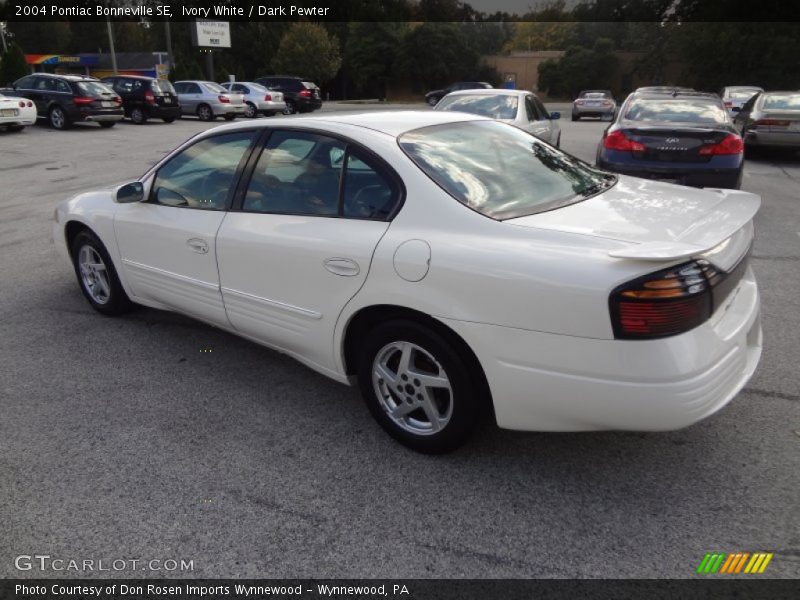Ivory White / Dark Pewter 2004 Pontiac Bonneville SE