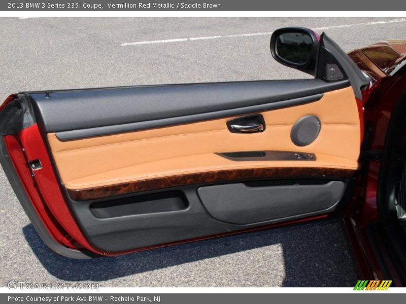 Vermillion Red Metallic / Saddle Brown 2013 BMW 3 Series 335i Coupe
