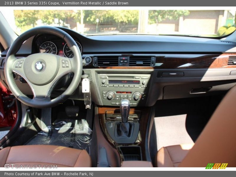 Vermillion Red Metallic / Saddle Brown 2013 BMW 3 Series 335i Coupe