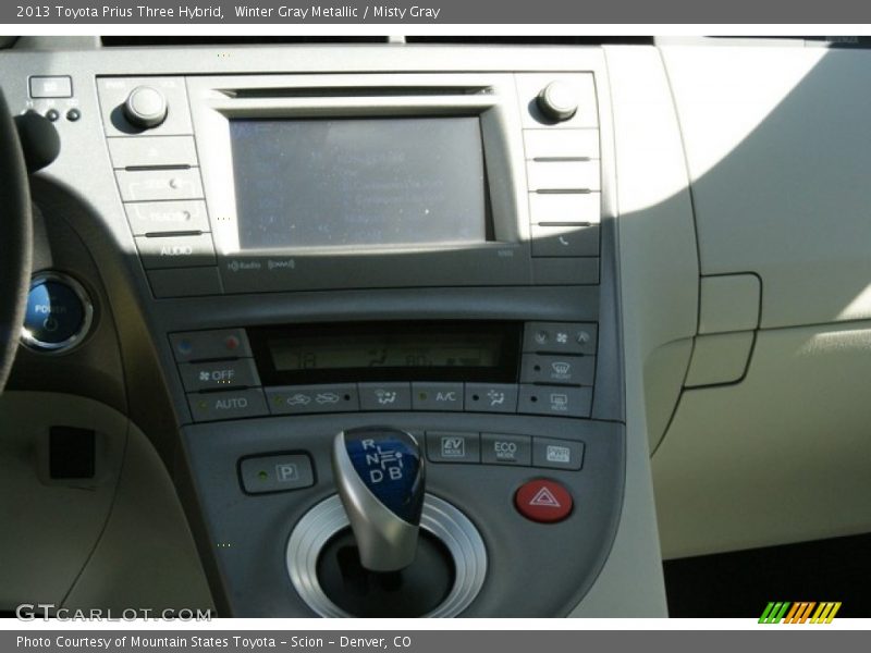 Winter Gray Metallic / Misty Gray 2013 Toyota Prius Three Hybrid