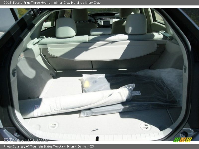 Winter Gray Metallic / Misty Gray 2013 Toyota Prius Three Hybrid