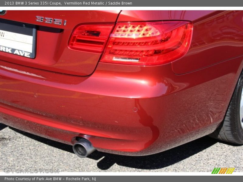 Vermillion Red Metallic / Saddle Brown 2013 BMW 3 Series 335i Coupe