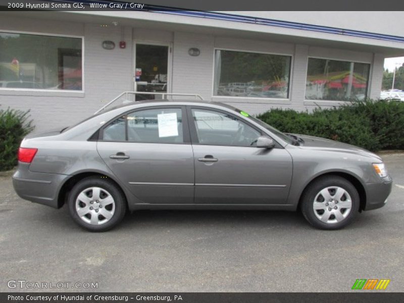 Willow Gray / Gray 2009 Hyundai Sonata GLS