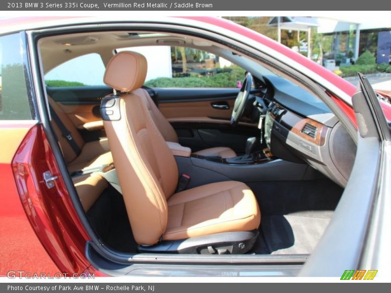 Vermillion Red Metallic / Saddle Brown 2013 BMW 3 Series 335i Coupe