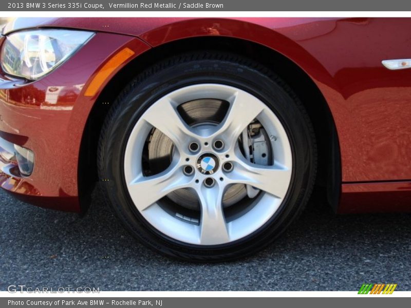 Vermillion Red Metallic / Saddle Brown 2013 BMW 3 Series 335i Coupe