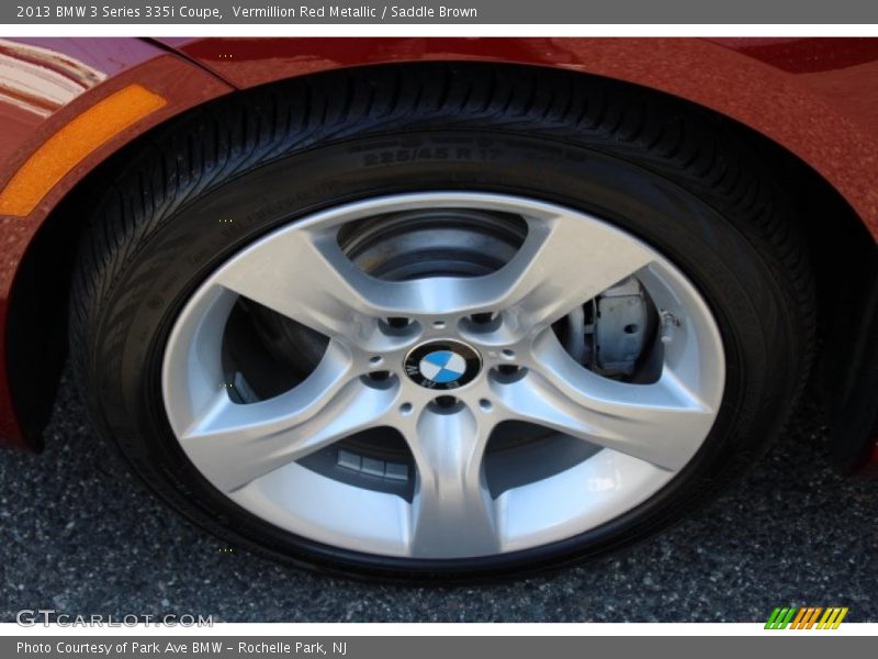 Vermillion Red Metallic / Saddle Brown 2013 BMW 3 Series 335i Coupe