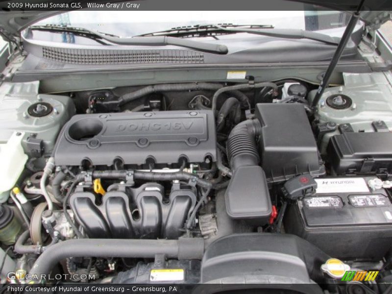 Willow Gray / Gray 2009 Hyundai Sonata GLS