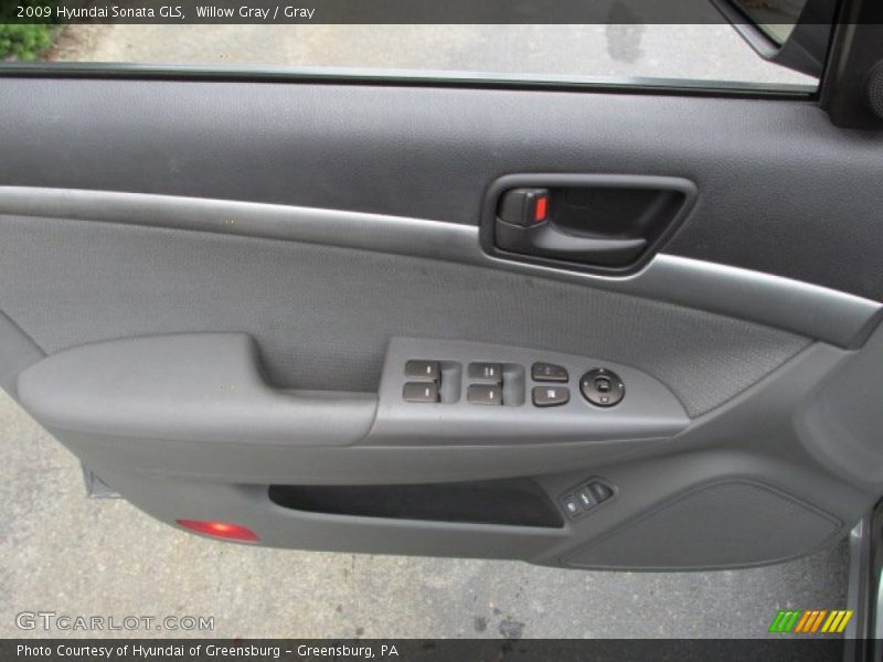 Willow Gray / Gray 2009 Hyundai Sonata GLS