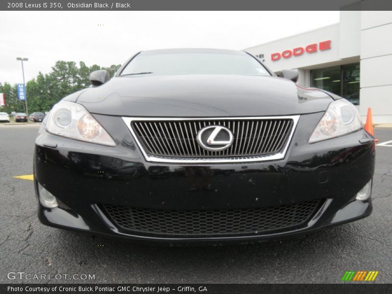 Obsidian Black / Black 2008 Lexus IS 350