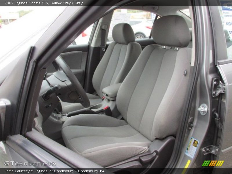 Willow Gray / Gray 2009 Hyundai Sonata GLS