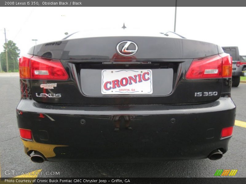 Obsidian Black / Black 2008 Lexus IS 350