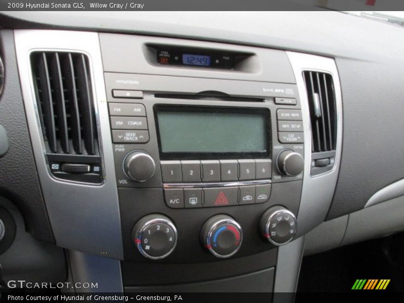 Willow Gray / Gray 2009 Hyundai Sonata GLS