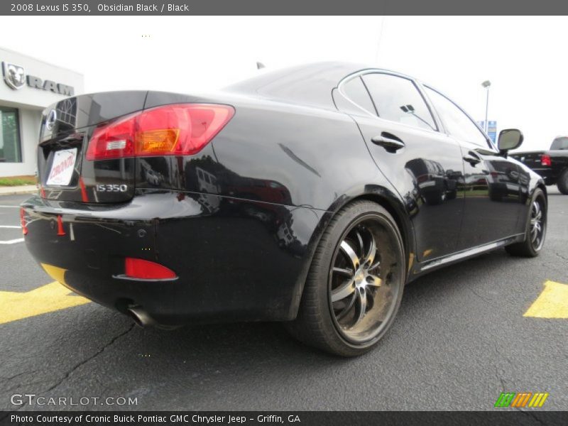 Obsidian Black / Black 2008 Lexus IS 350