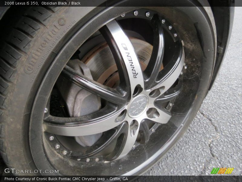 Obsidian Black / Black 2008 Lexus IS 350