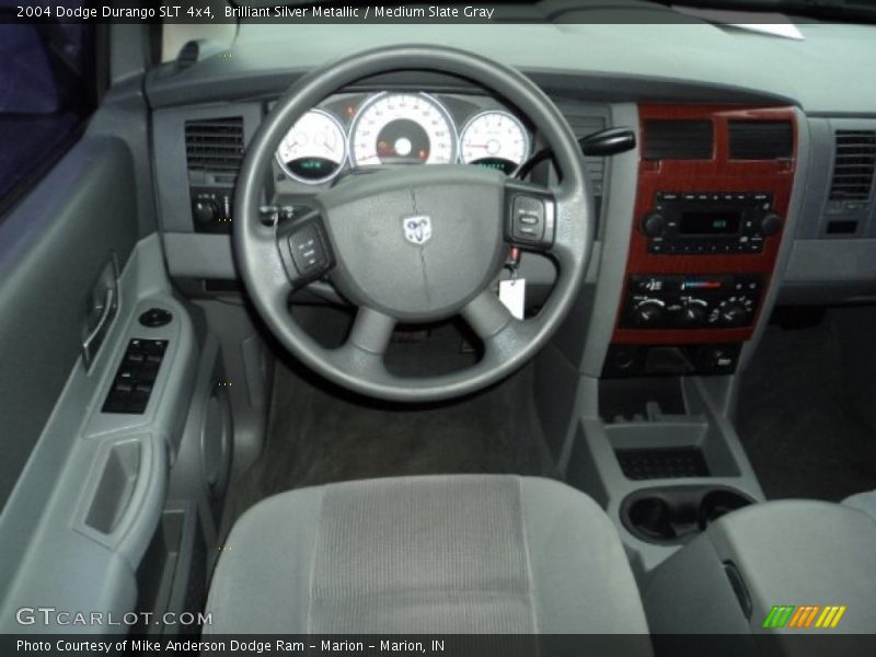 Brilliant Silver Metallic / Medium Slate Gray 2004 Dodge Durango SLT 4x4