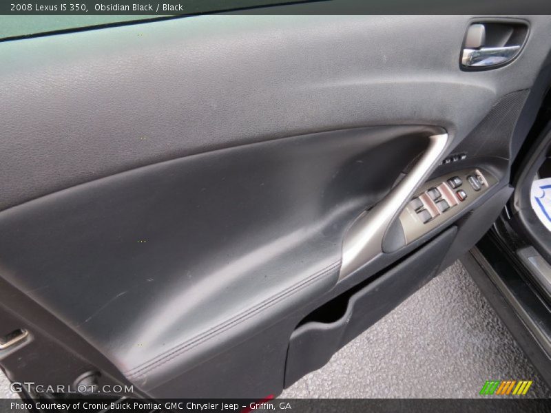 Obsidian Black / Black 2008 Lexus IS 350