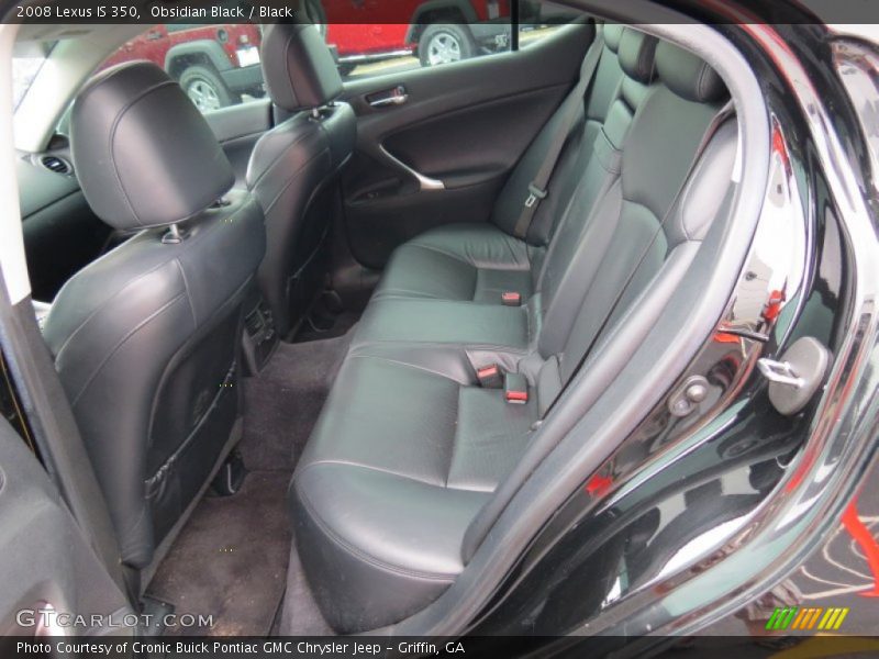 Obsidian Black / Black 2008 Lexus IS 350