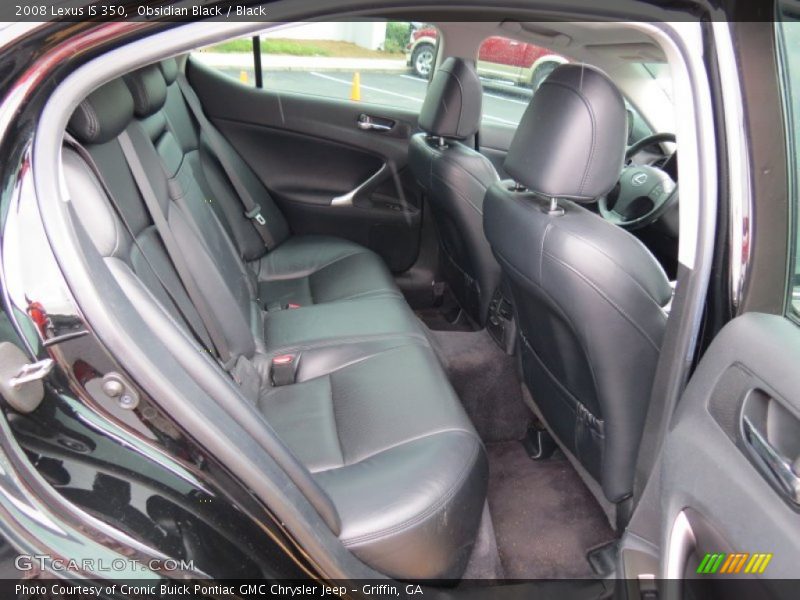 Obsidian Black / Black 2008 Lexus IS 350